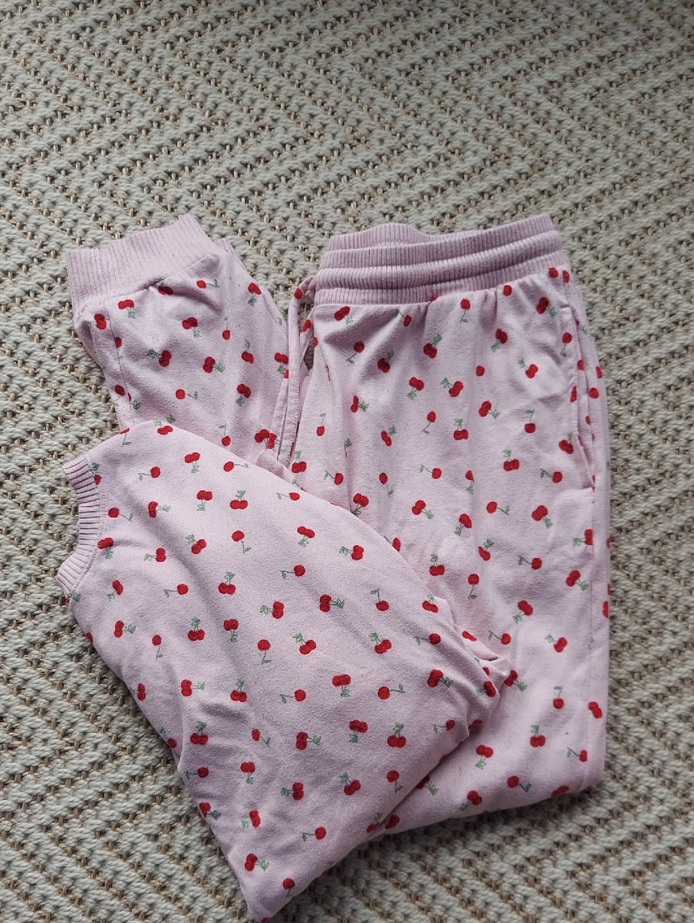 Pink Cherry Pajama Set